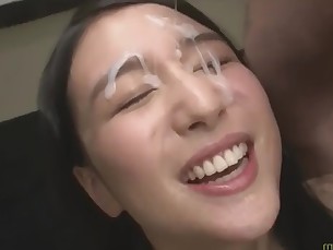 Cute japanese girl bukkake